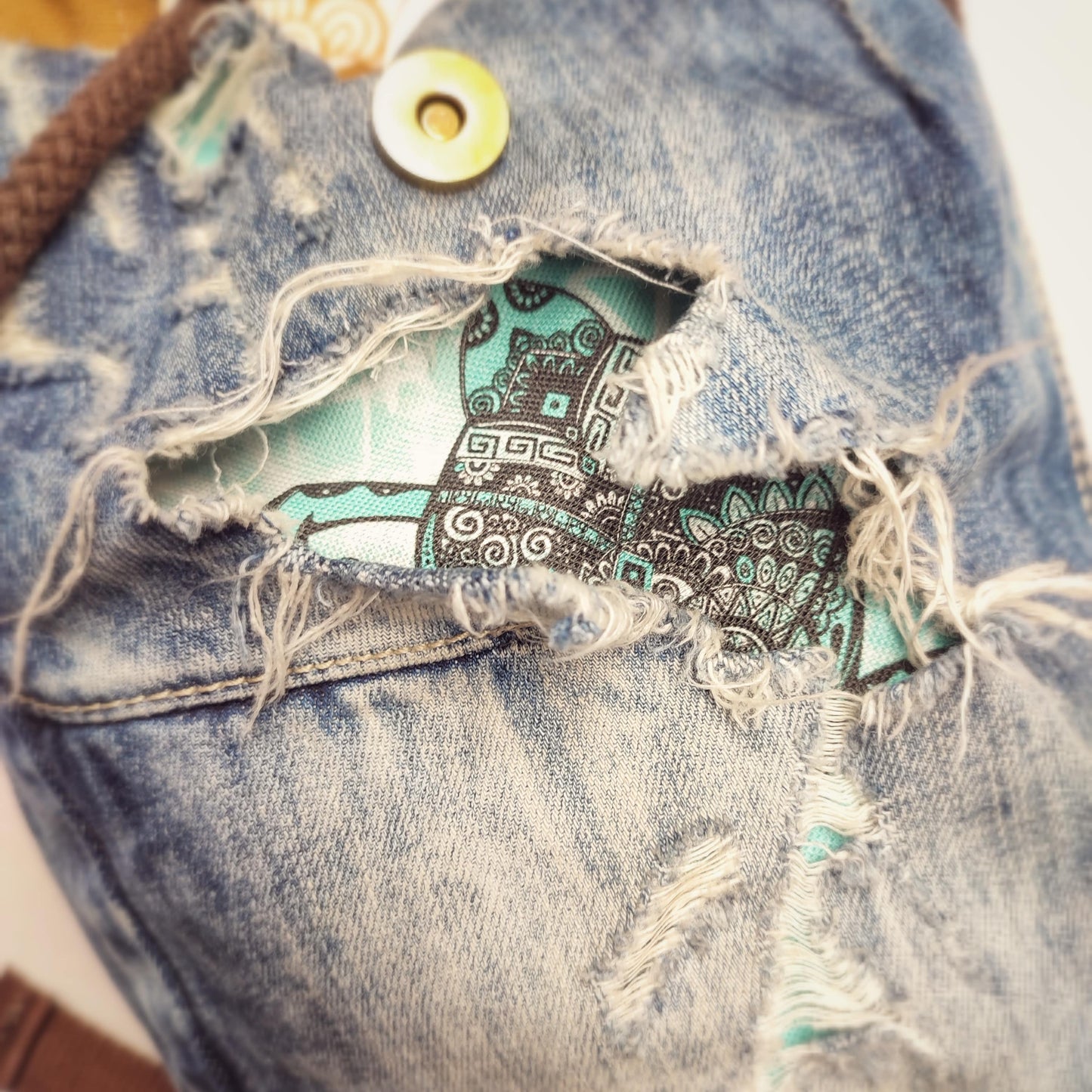 Upcycling Jeans Rucksack "Tortuga"