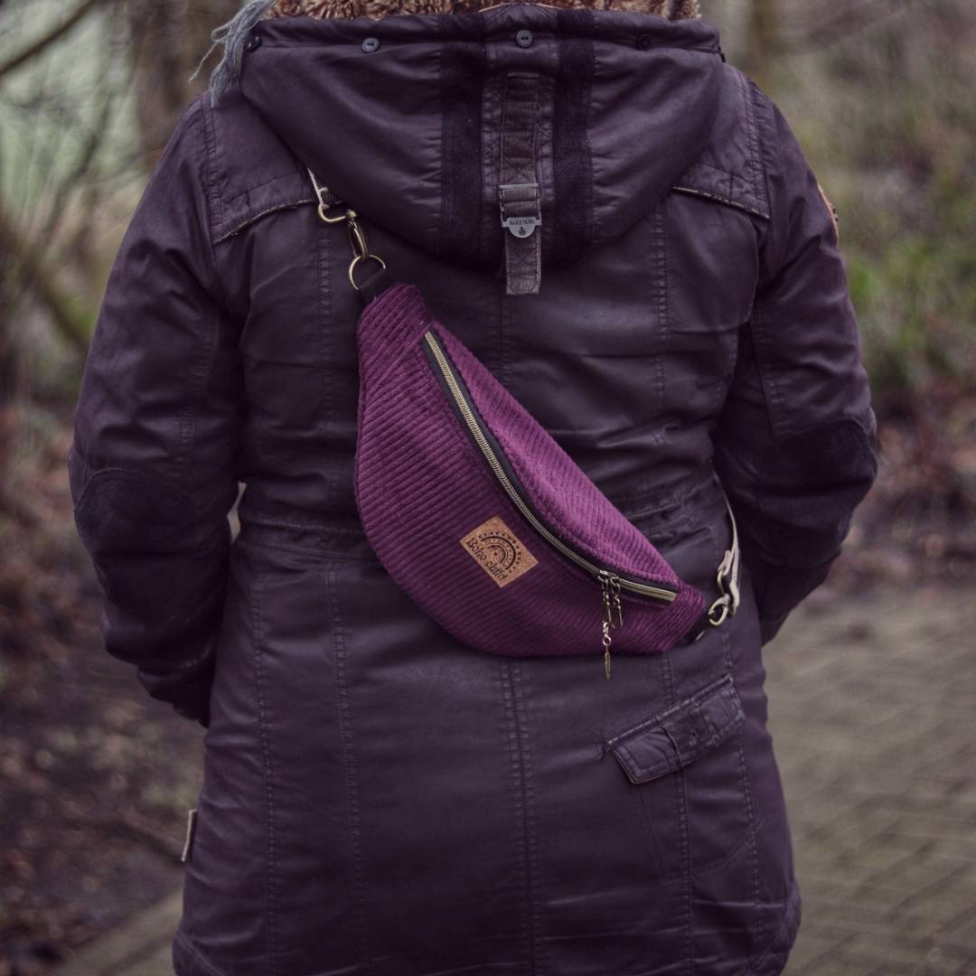Mandala Cord Bauchtasche "Beere"