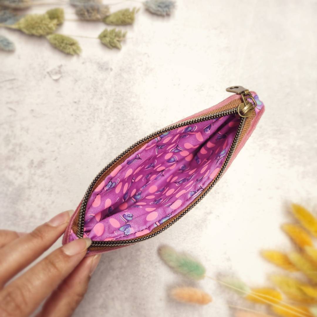 Cord Täschchen "Blueberry"