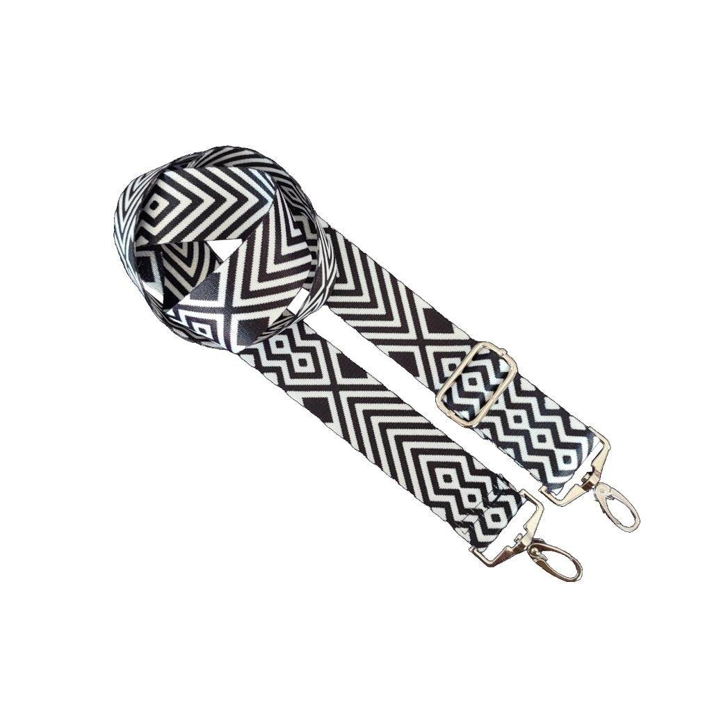 Taschengurt 38mm (Schwarz Weiß)