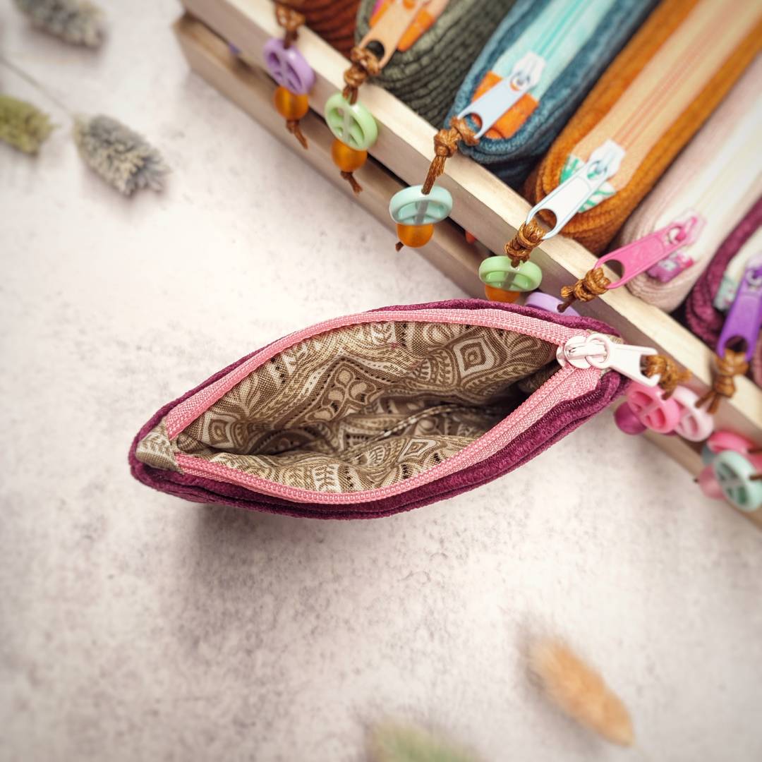 Cord Mini Geldbörse "Paisley"