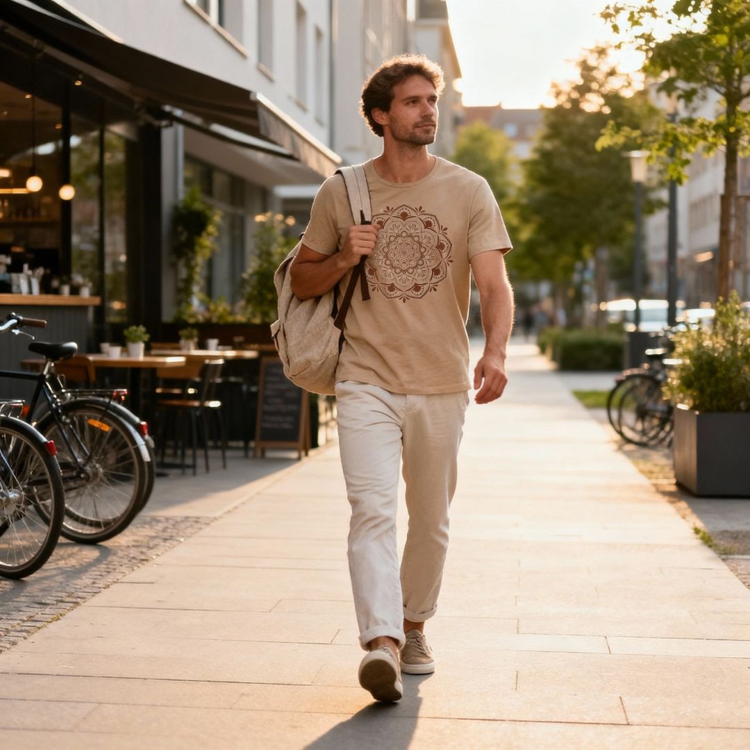 Unisex Bio T-Shirt "Breathe. Stretch. Repeat.“