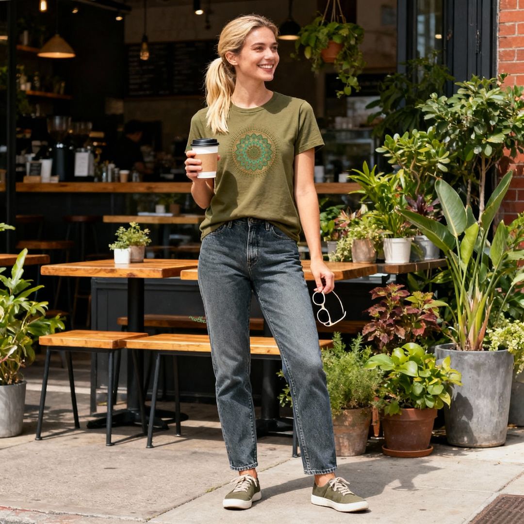 Unisex Bio T-Shirt "Just breathe."