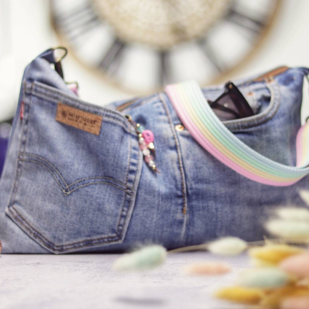 Upcycling Jeans Hobo Bag