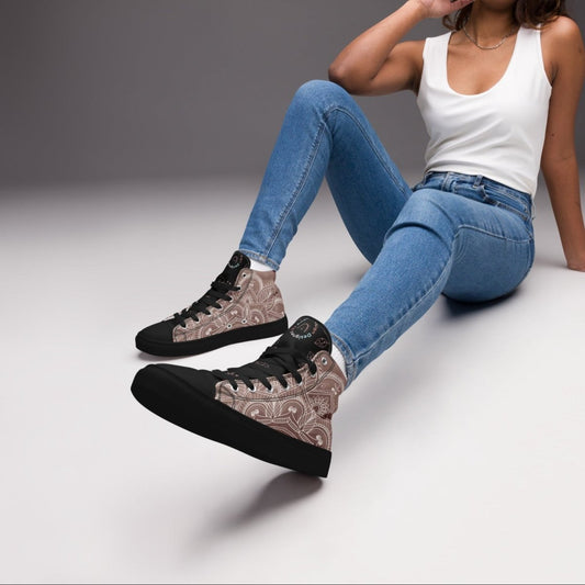 Mandala High-Top Sneaker "Passion" - nachhaltig & Fair von AnyArtDesign