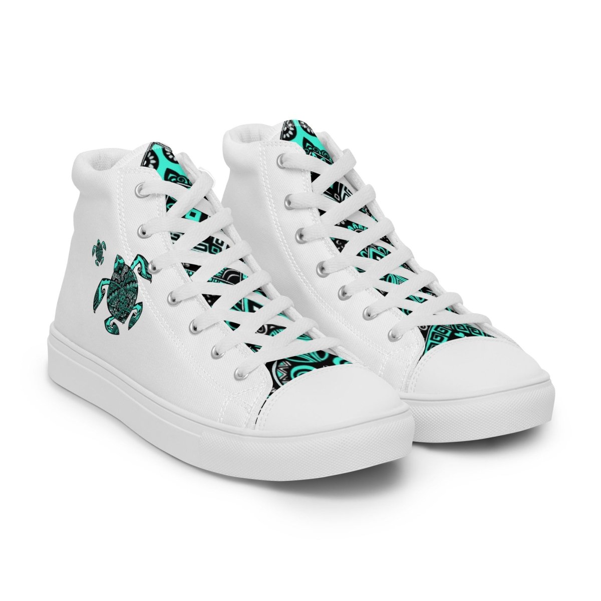 Mandala High-Top Sneaker "Tortuga" - nachhaltig & Fair von AnyArtDesign