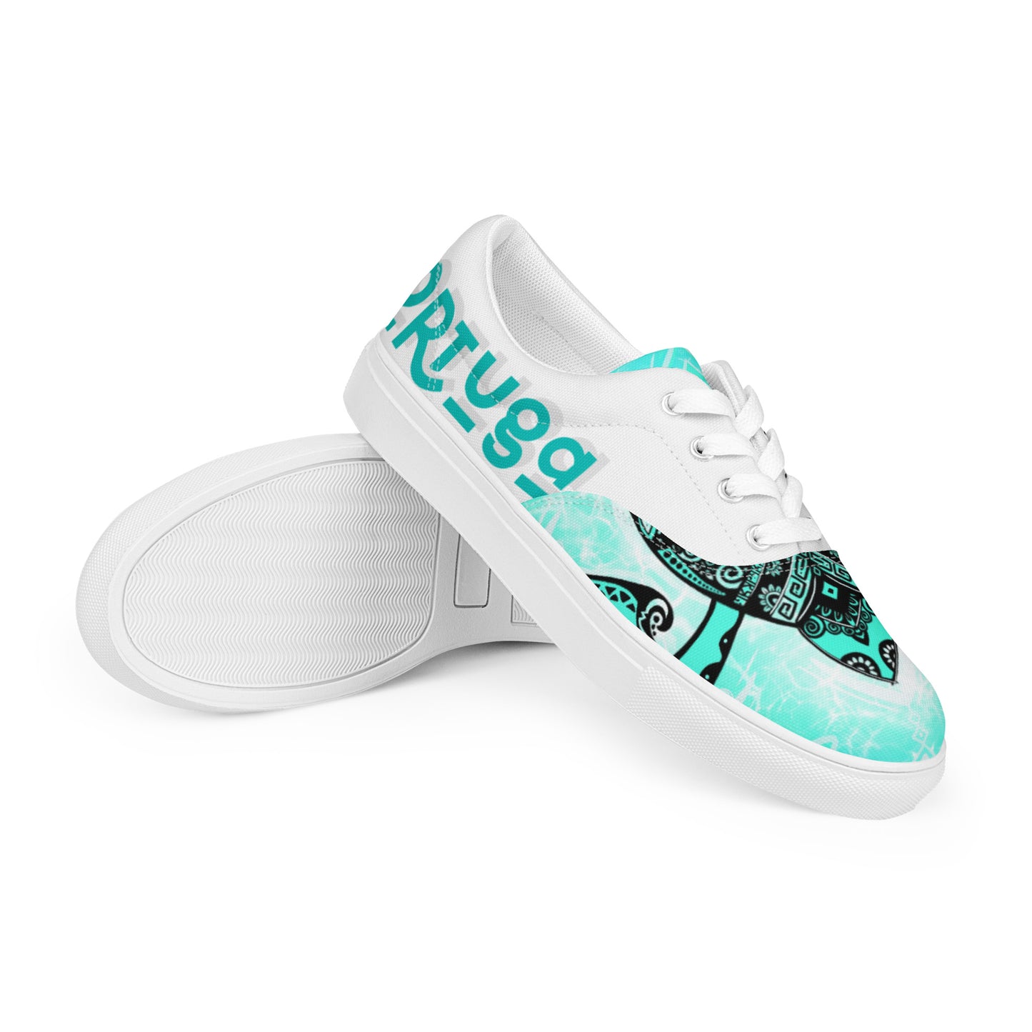Mandala Lace-Up Sneaker "Tortuga"