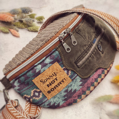 Upcycling Jeans Crossbag "Ethno"