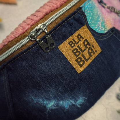 Upcycling Crossbody Bag "Rainbow" - nachhaltig & Fair von AnyArtDesign