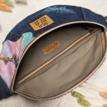 Upcycling Crossbody Bag "Rainbow" - nachhaltig & Fair von AnyArtDesign