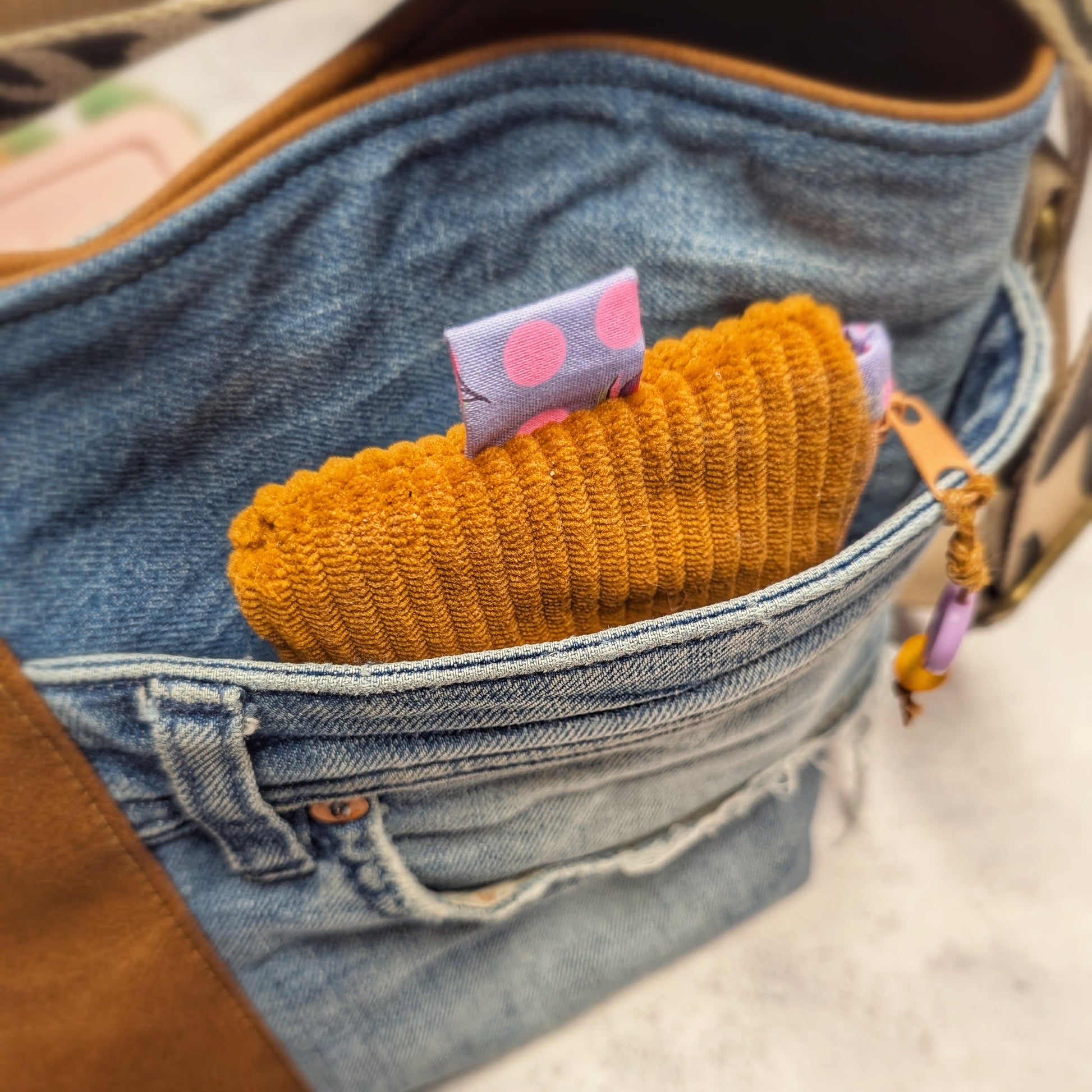 Upcycling Handtasche "Double Boom" - nachhaltig & Fair von AnyArtDesign