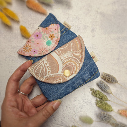 Mandala Upcycling Mini Geldbörse - nachhaltig & Fair von AnyArtDesign