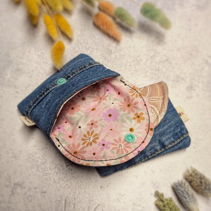 Blumen Upcycling Mini Geldbörse - nachhaltig & Fair von AnyArtDesign