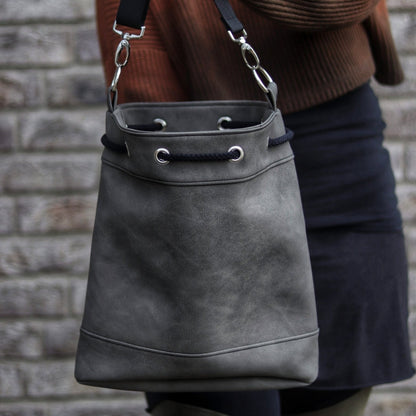 Bucket Bag Patchwork "Gray"