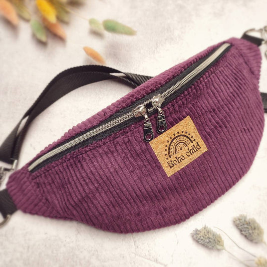 Mandala Cord Bauchtasche "Beere"