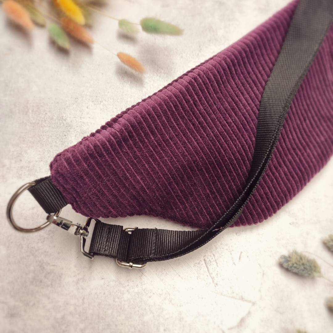 Mandala Cord Bauchtasche "Beere"