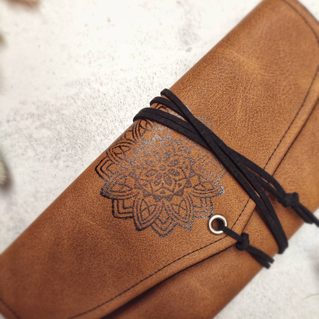 Mandala Geldbörse "Teak"