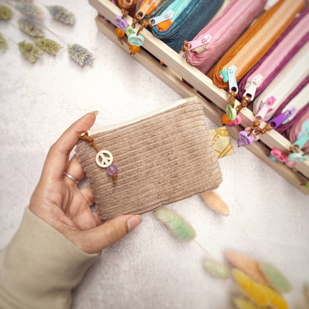Cord Mini Geldbörse "Boho Summer"