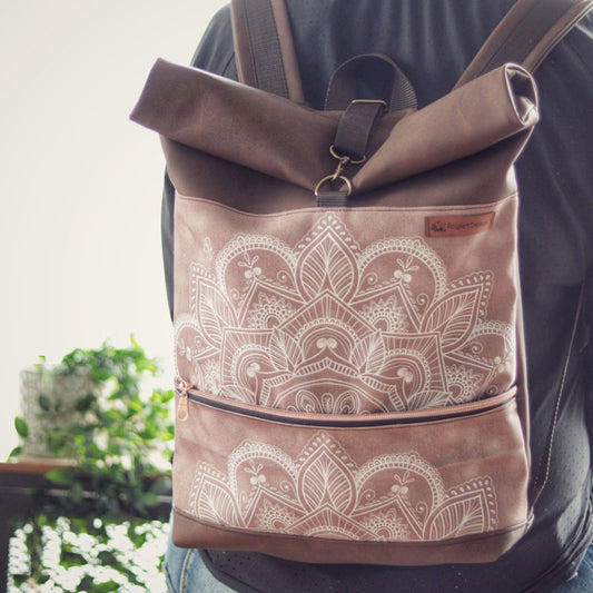 Rolltop Rucksack "Rose Passion"