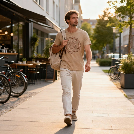 Unisex Bio T-Shirt "Breathe. Stretch. Repeat.“