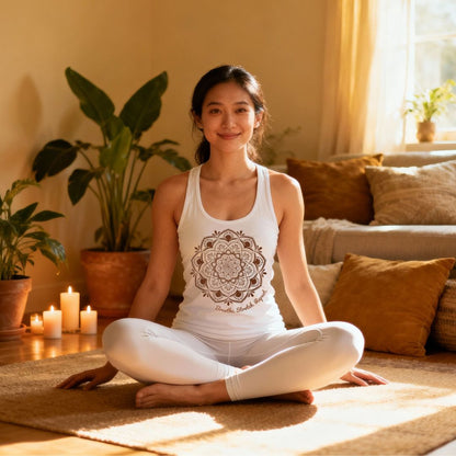 Mandala Tanktop "Breathe. Stretch. Repeat."