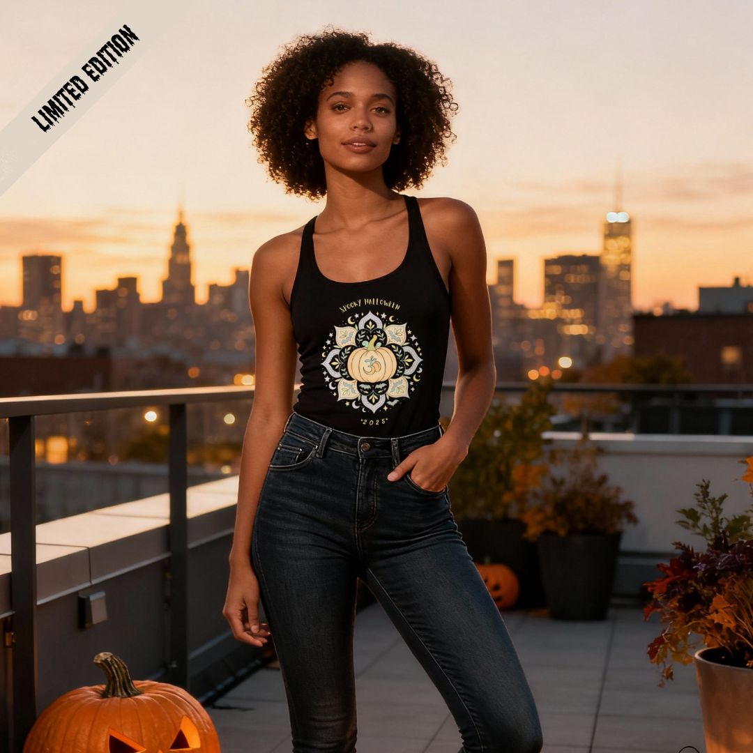 Mandala Tanktop "Spooky Halloween 2025"