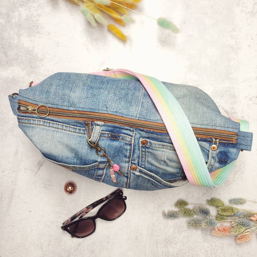 Upcycling Jeans Hobo Bag